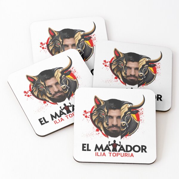 Artikelvorschau, EL MATADOR ILIA TOPURIA UFC CHAMPION WEISS 2 entworfen und verkauft von hispanae.