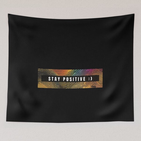 Item preview, Stay positive - simple text, minimalism designed and sold by coolvibes-shop.
