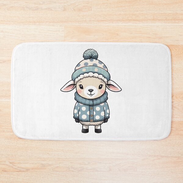 Item preview, Cute sheep with a polka dot bobble hat designed and sold by Naturitude.