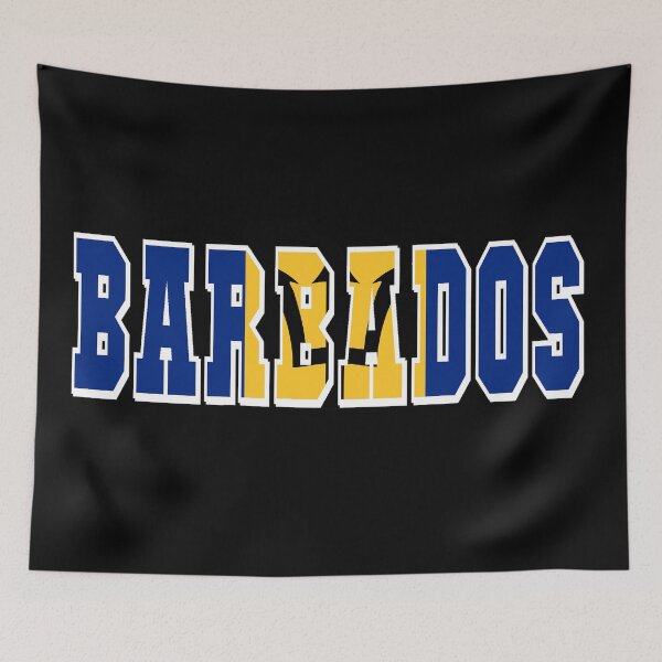 Item preview, Barbados Country Flag Typography designed and sold by TravelWish.