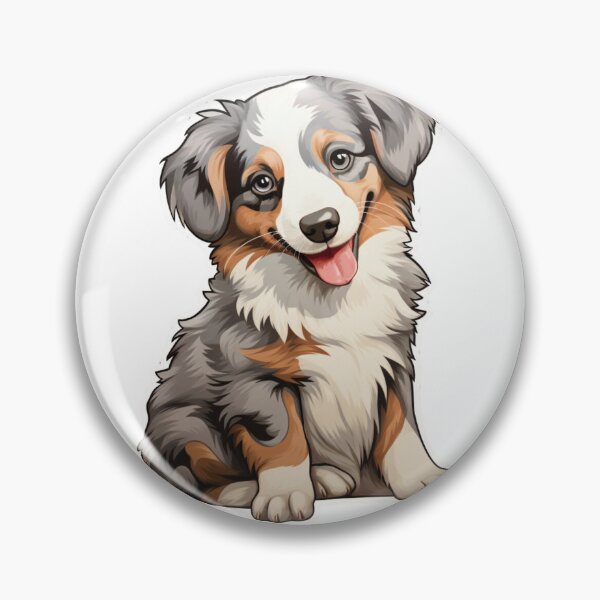 Artikelvorschau, Niedlicher Australian Shepherd-Welpe // Niedliches Welpen-Design // Niedliche Welpen-Haustier-Bandanas, Australian Shepherd-Welpen-Hundematten, Welpe-süßes Hunde-Poster entworfen und verkauft von SMARTKIT  DESIGNAGENCY.