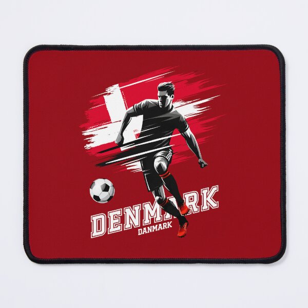 Item preview, Football Soccer Denmark Danish Flag Banner Player Grunge designed and sold by Infinitee8hirts.