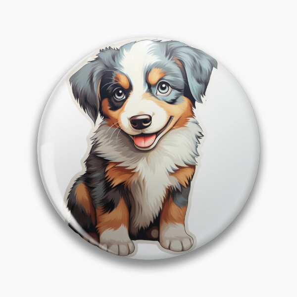 Artikelvorschau, Niedlicher Australian Shepherd-Welpe // Niedliches Welpen-Design // Niedliche Welpen-Haustier-Bandanas, Australian Shepherd-Welpen-Hundematten, Welpe-süßes Hunde-Poster entworfen und verkauft von SMARTKIT  DESIGNAGENCY.