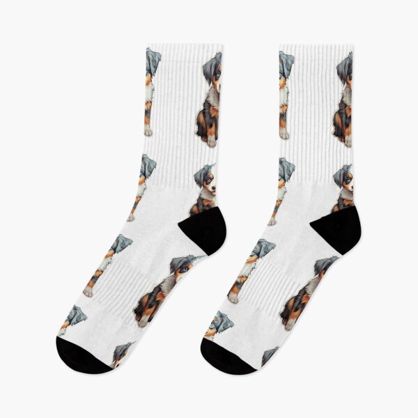 Artikelvorschau, Niedlicher Australian Shepherd-Welpe // Niedliches Welpen-Design // Niedliche Welpen-Haustier-Bandanas, Australian Shepherd-Welpen-Hundematten, Welpe-süßes Hunde-Poster entworfen und verkauft von SMARTKIT DESIGNAGENCY.