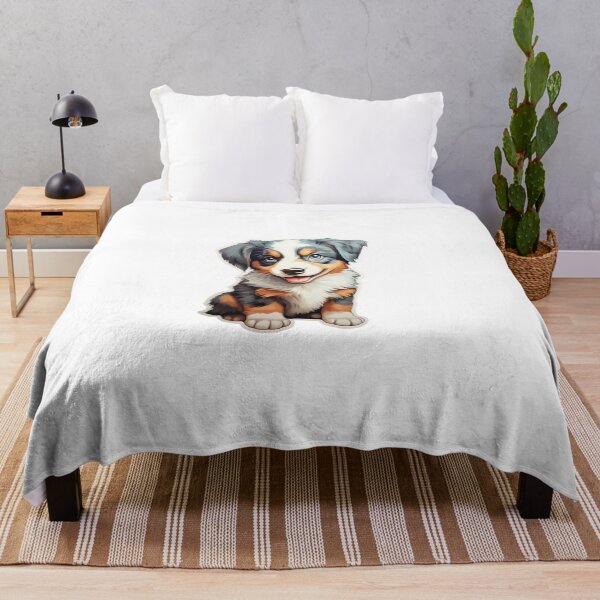 Artikelvorschau, Niedlicher Australian Shepherd-Welpe // Niedliches Welpen-Design // Niedliche Welpen-Haustier-Bandanas, Australian Shepherd-Welpen-Hundematten, Welpe-süßes Hunde-Poster entworfen und verkauft von SMARTKIT DESIGNAGENCY.