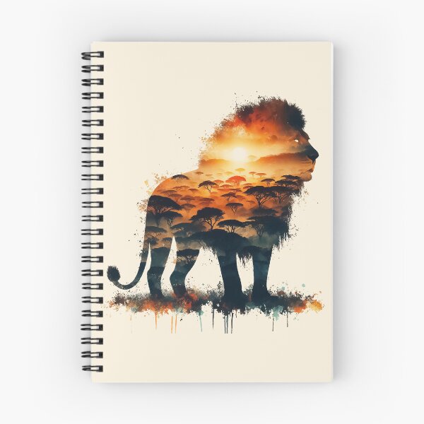 Artikelvorschau, Sambia Löwe Silhouette Savanne abstrakten Stil entworfen und verkauft von TomFrontierArt.