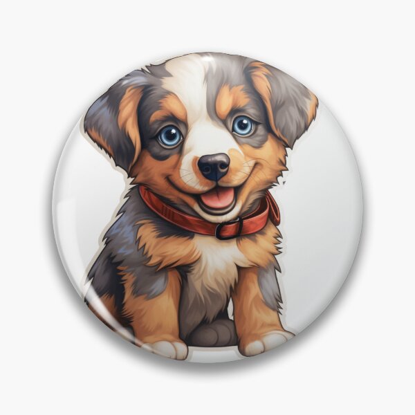 Artikelvorschau, Niedlicher Australian Shepherd-Welpe // Niedliches Welpen-Design // Niedliche Welpen-Haustier-Bandanas, Australian Shepherd-Welpen-Hundematten, Welpe-süßes Hunde-Poster entworfen und verkauft von SMARTKIT  DESIGNAGENCY.