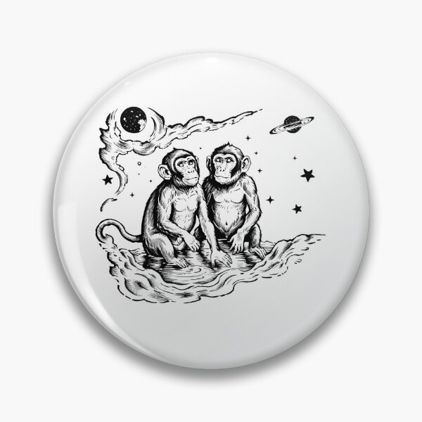 Item preview, Two Monkeys Under the Galaxy designed and sold by yilsi.