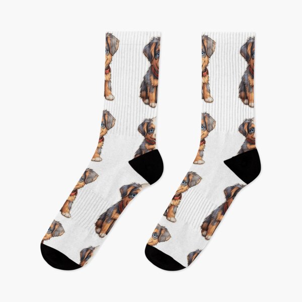 Artikelvorschau, Niedlicher Australian Shepherd-Welpe // Niedliches Welpen-Design // Niedliche Welpen-Haustier-Bandanas, Australian Shepherd-Welpen-Hundematten, Welpe-süßes Hunde-Poster entworfen und verkauft von SMARTKIT DESIGNAGENCY.