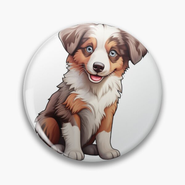Artikelvorschau, Niedlicher Australian Shepherd-Welpe // Niedliches Welpen-Design // Niedliche Welpen-Haustier-Bandanas, Australian Shepherd-Welpen-Hundematten, Welpe-süßes Hunde-Poster entworfen und verkauft von SMARTKIT  DESIGNAGENCY.