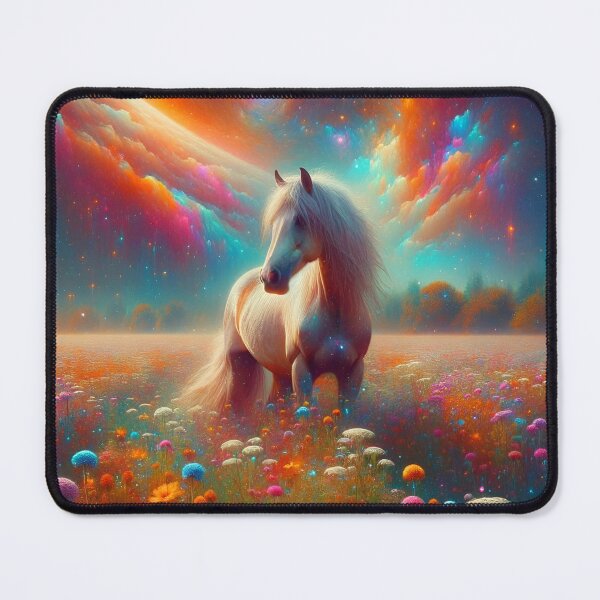 Item preview, Horse in a flower meadow designed and sold by Pferde-Fanshop.
