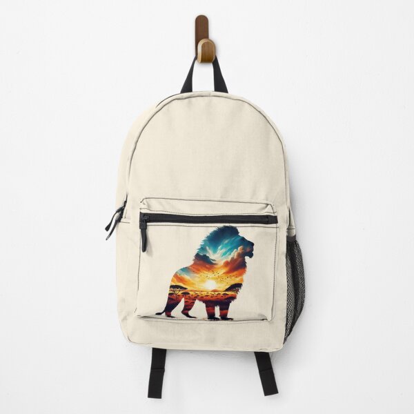 Item preview, Zambia lion silhouette savannah abstract style designed and sold by TomFrontierArt.