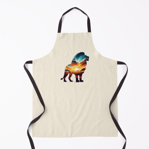 Item preview, Zambia lion silhouette savannah abstract style designed and sold by TomFrontierArt.