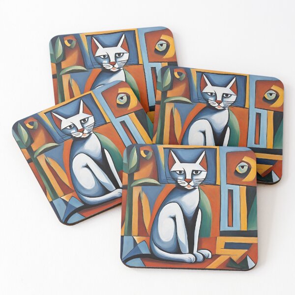 Item preview, Cat-colourful abstraction designed and sold by Blue Eye.
