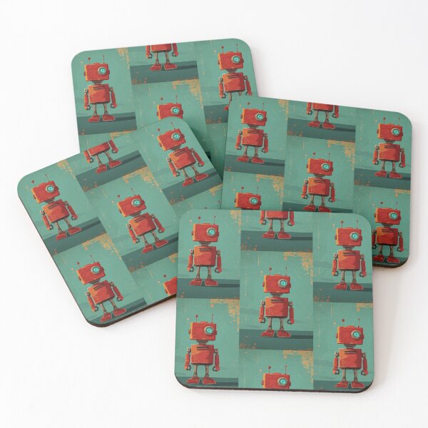 Item preview, Red Robot in a Green Candyland designed and sold by Piotrek0001.