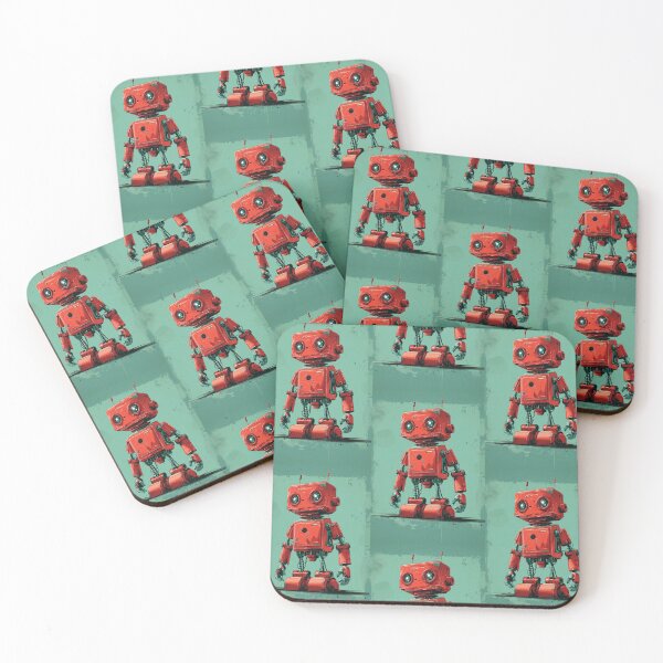 Item preview, Red Robot in a Green Candyland designed and sold by Piotrek0001.