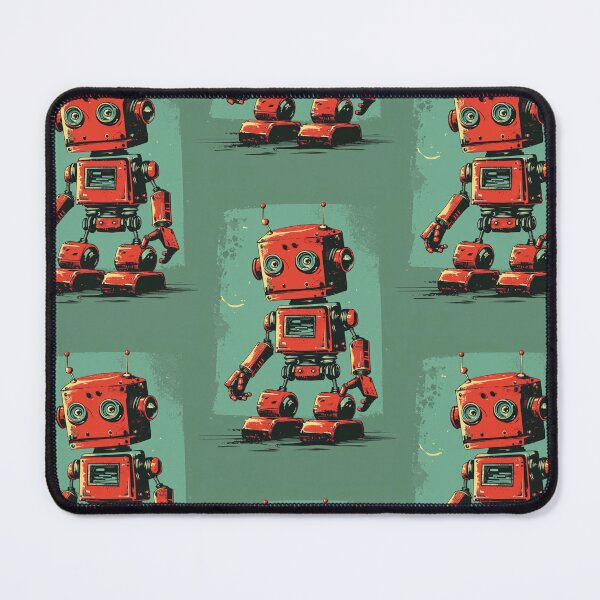 Item preview, Red Robot in a Green Candyland designed and sold by Piotrek0001.