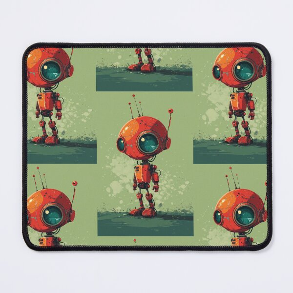 Item preview, Red Robot in a Green Candyland designed and sold by Piotrek0001.
