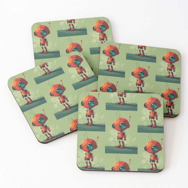 Item preview, Red Robot in a Green Candyland designed and sold by Piotrek0001.