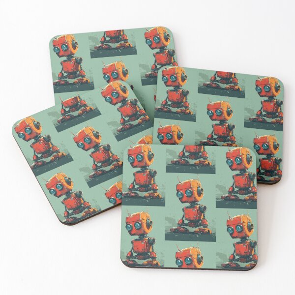Item preview, Red Robot in a Green Candyland designed and sold by Piotrek0001.