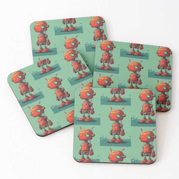 Item preview, Red Robot in a Green Candyland designed and sold by Piotrek0001.