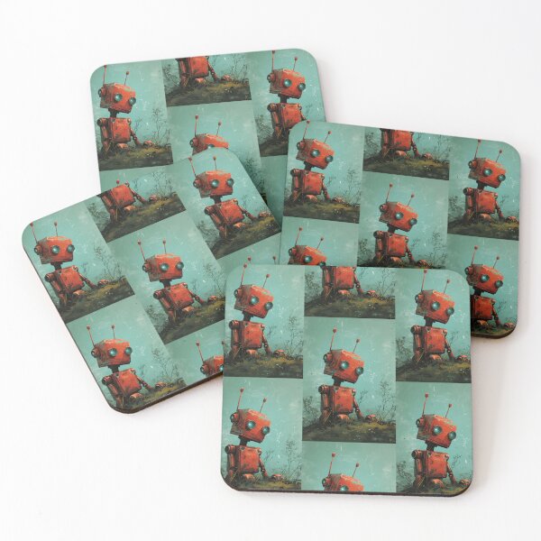 Item preview, Red Robot in a Green Candyland designed and sold by Piotrek0001.