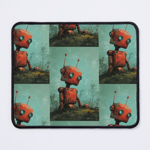 Item preview, Red Robot in a Green Candyland designed and sold by Piotrek0001.