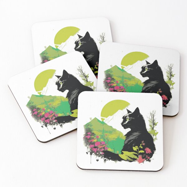 Item preview, Black Cat And Nature designed and sold by KaiLabsArt.