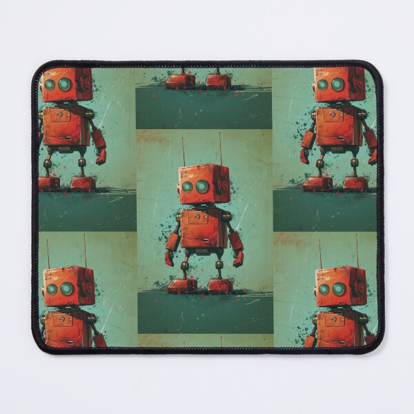 Item preview, Red Robot in a Green Candyland designed and sold by Piotrek0001.