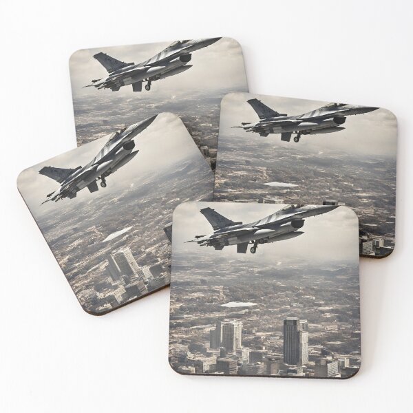 Item preview, F16 plane flying over the city designed and sold by Periush.