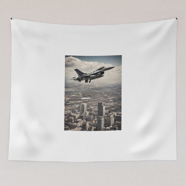Item preview, F16 plane flying over the city designed and sold by Periush.