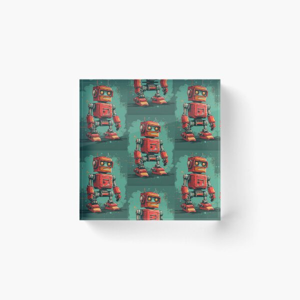 Item preview, Red Robot in a Green Candyland designed and sold by Piotrek0001.