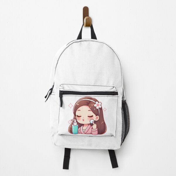 Item preview, Girl applying skincare cute kawaii designed and sold by Anbe_design.