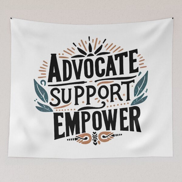 Item preview, Advocate Support Empower, typography designed and sold by maxmaj.