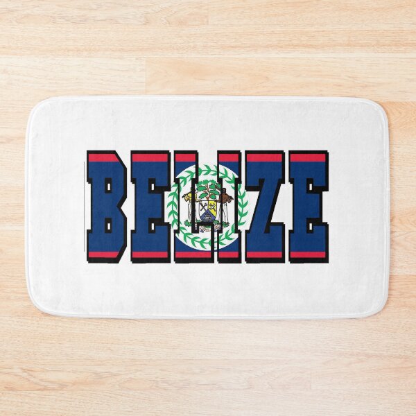Item preview, Belize Country Flag Typography designed and sold by TravelWish.