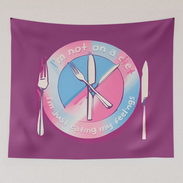 Item preview, I'm not on a diet, I'm just eating my feelings designed and sold by @ndrys.
