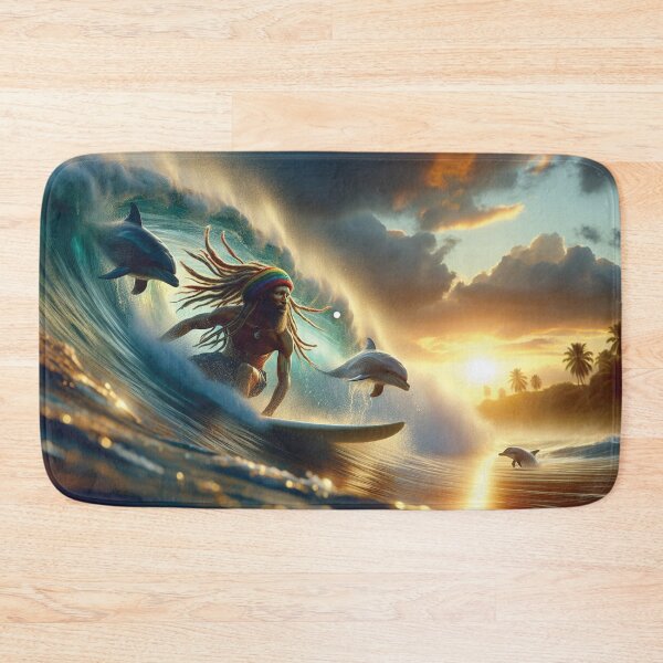Item preview, Rastafarian Surfer designed and sold by Random Designs.
