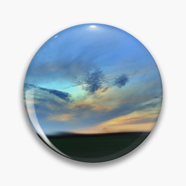 Item preview, Orange Blue Coloured Sunrise Sunset Village Sky designed and sold by pyzap.