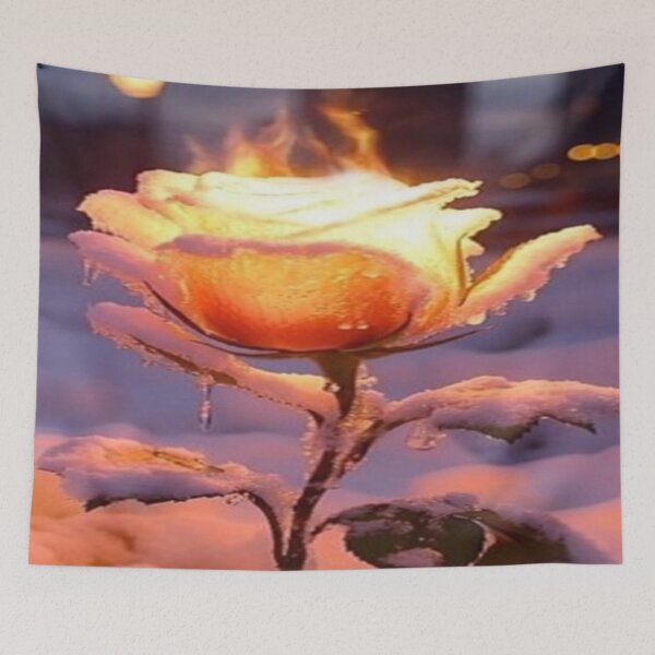 Item preview, Contrast between Fire and Snow: The Magic Rose?❄️ designed and sold by TroviTutto.