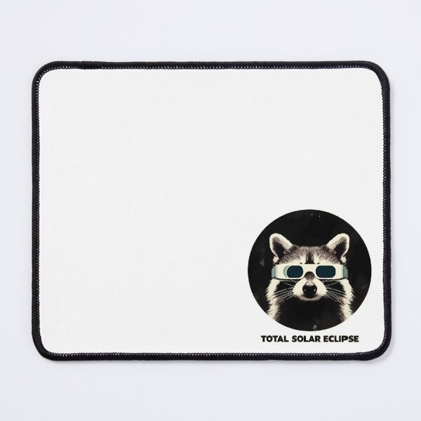 Item preview, Total solar eclipse 2024 funny raccoon designed and sold by TomFrontierArt.
