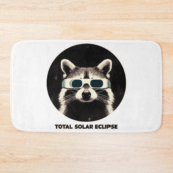 Item preview, Total solar eclipse 2024 funny raccoon designed and sold by TomFrontierArt.
