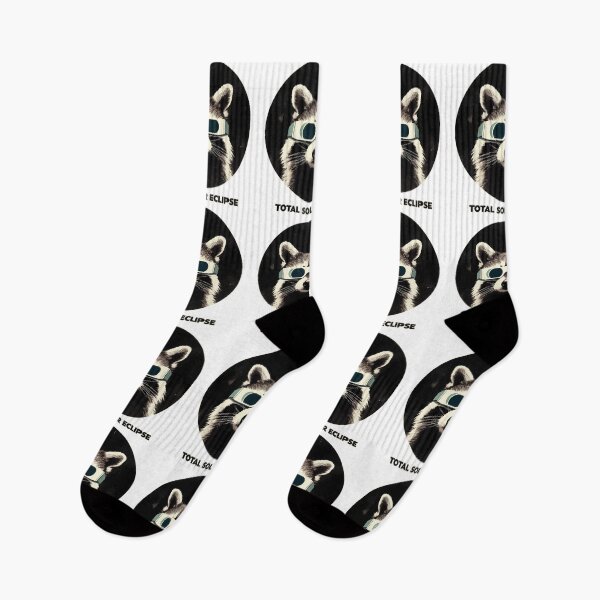 Item preview, Total solar eclipse 2024 funny raccoon designed and sold by TomFrontierArt.