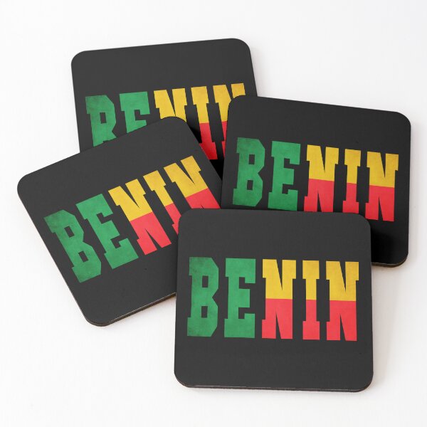 Item preview, Benin Country Flag Typography designed and sold by TravelWish.