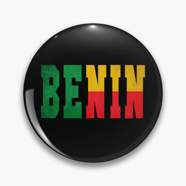 Item preview, Benin Country Flag Typography designed and sold by TravelWish.