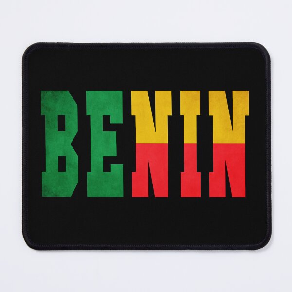 Item preview, Benin Country Flag Typography designed and sold by TravelWish.