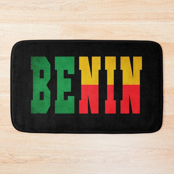 Item preview, Benin Country Flag Typography designed and sold by TravelWish.