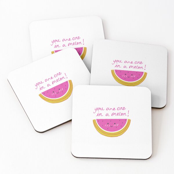 Item preview, You are one in a melon funny cute quote doodle designed and sold by Alina Elisabetta.