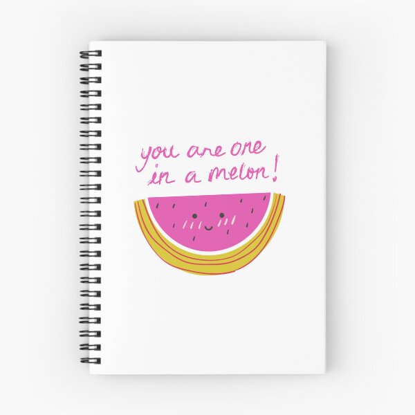 Item preview, You are one in a melon funny cute quote doodle designed and sold by Alina Elisabetta.