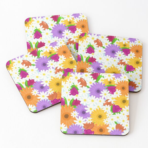 Item preview, Bright colourful floral designed and sold by DEWEYandSKY.