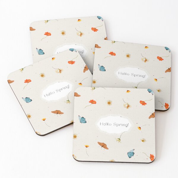 Item preview, Hello spring pattern designed and sold by Sleek Sketch Studio.